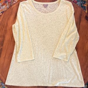 J. Jill sheer soft top. Size L